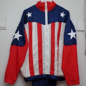 Vintage American Flag Track Suit On The Brink Sport